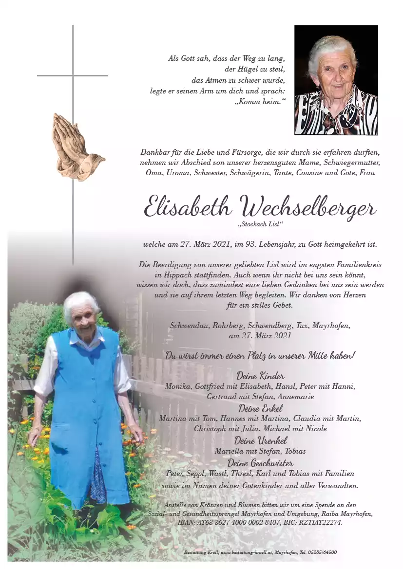 Parte von Elisabeth Wechselberger
